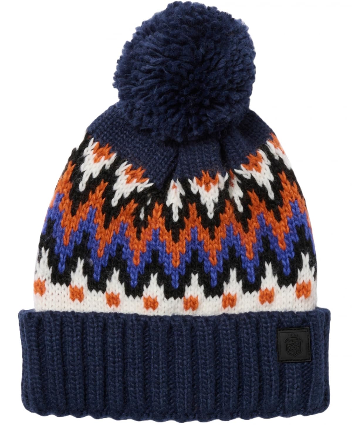 Failsworth Alpine Beanie Bobble Cable Knit Ski Hat in Piste, Size: One Size