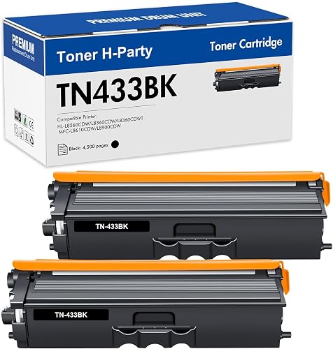 TN433 Black Toner Cartridge for Brother TN-433 TN433BK TN431 HL-L8360Cdw
