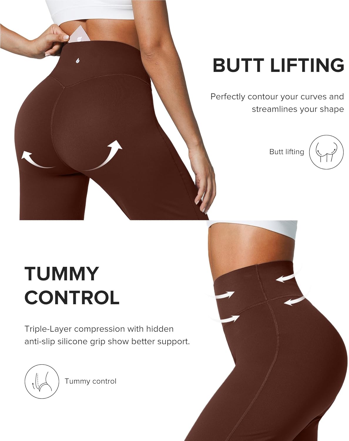 BRXL Wide Leg Gym Pants for Women Straight Pants Leggings Tummy Control Butt Lifting Workout Leggings - Image 5