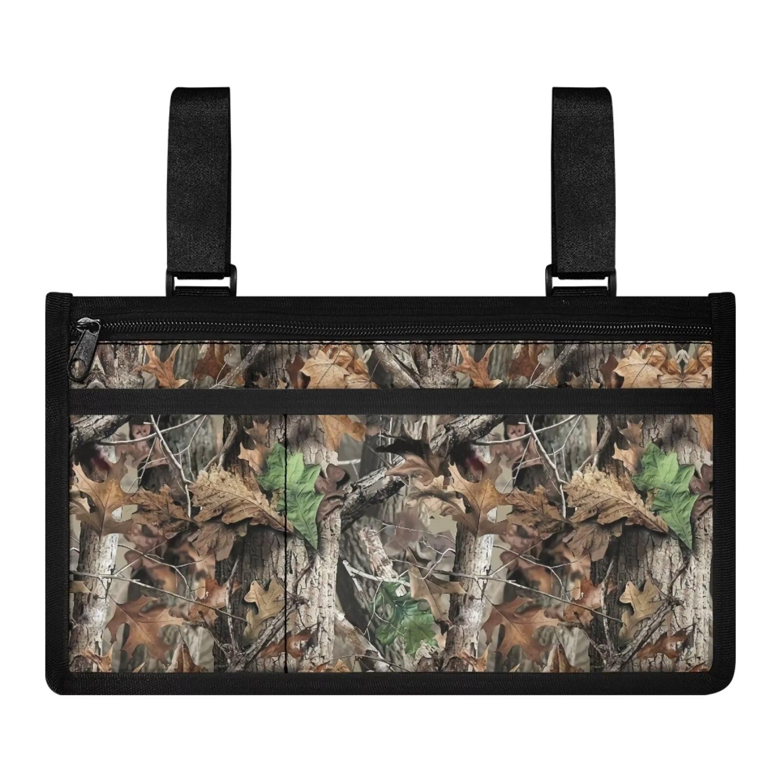 ZOUTAIRONG Camo Branches Wheelchair Bags to Hang on Back Wheelchair Armrest Side Bag Walker Bag for Folding Walker Wheel Chair Accessories Adults Bag for Walker Drive Walker Accessories Tote Bag