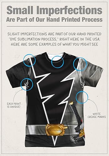 Miniatura 3 de Popfunk Classic Power Rangers - Camiseta unisex para disfraz de Halloween (delanteratrasera)