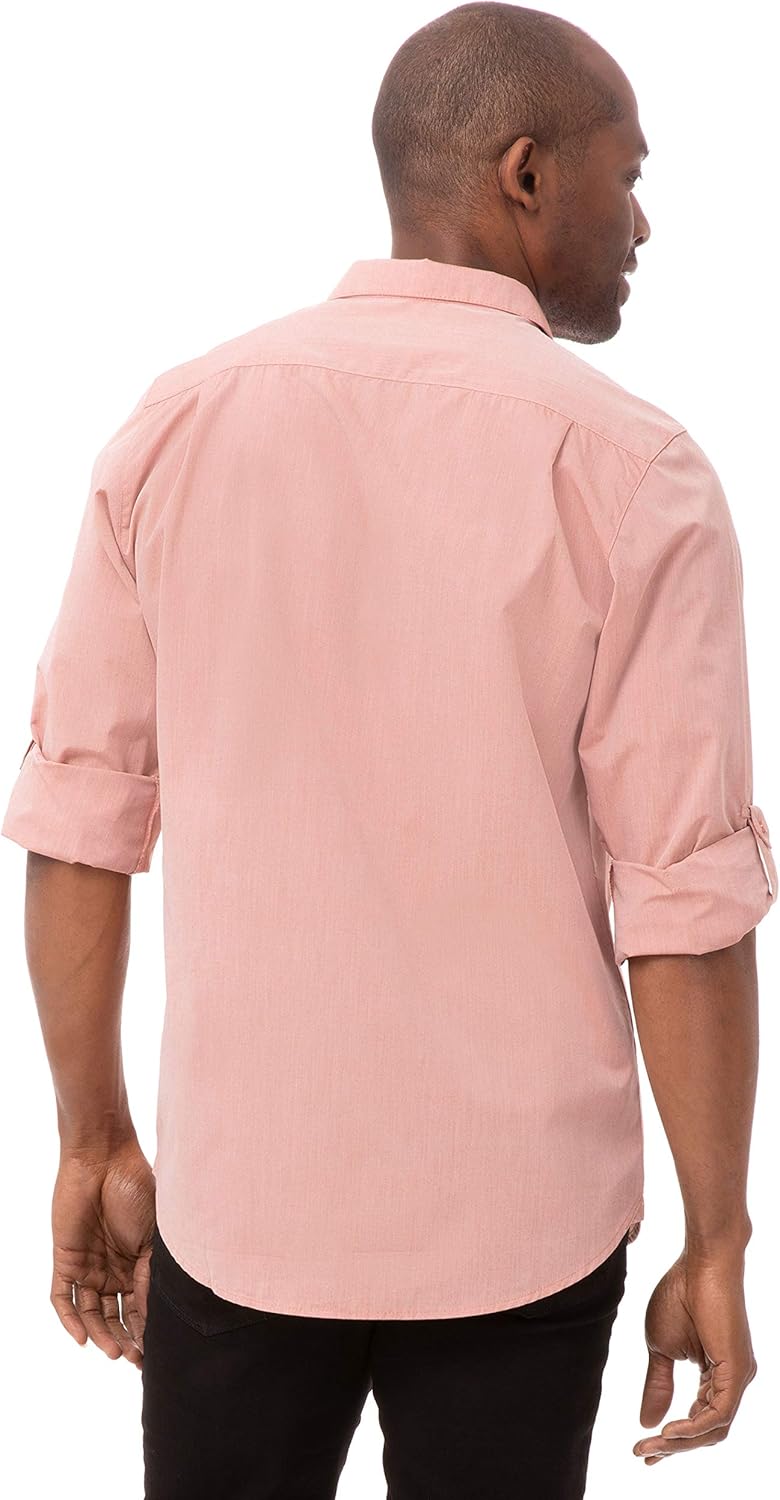 Chef Works Men's Modern Chambray Dress Shirt