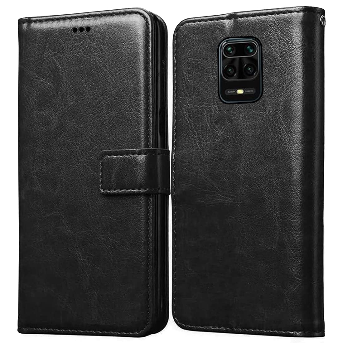 Casotec Flip Cover for Mi Redmi Note 9 Pro / Redmi Note 9 Pro Max / Poco M2 Pro | Premium Leather Finish | Inbuilt Pockets & Stand | Flip Case for Mi Redmi Note 9 Pro / Redmi Note 9 Pro Max / Poco M2 Pro (Black) (B08GKKQS3S) Amazon Price History, Amazon Price Tracker