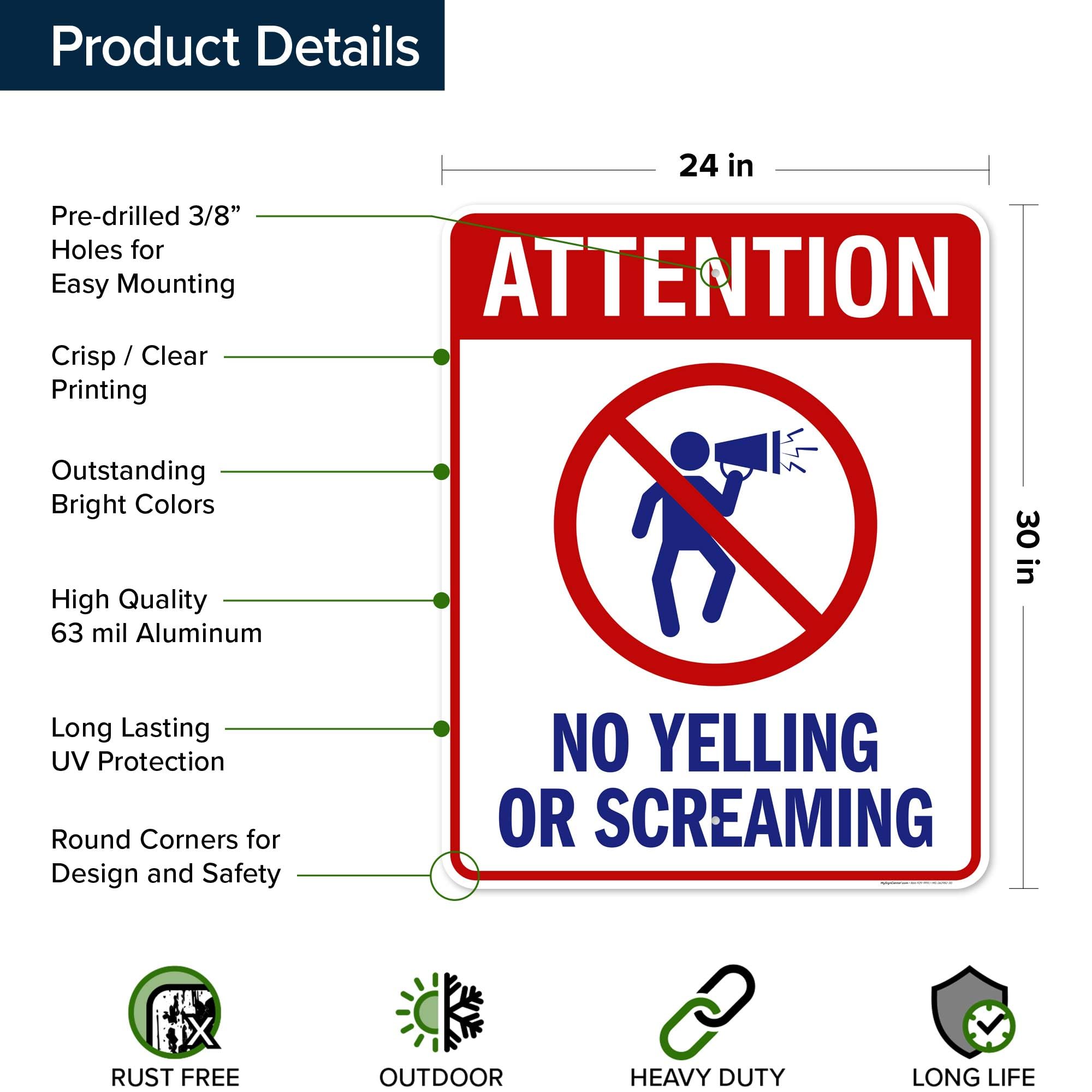 "No Re-Entry" Aluminum Sign - 24x30 Inches, Rust-Proof & Fade Resistant, Made In USA By Sigo Signs