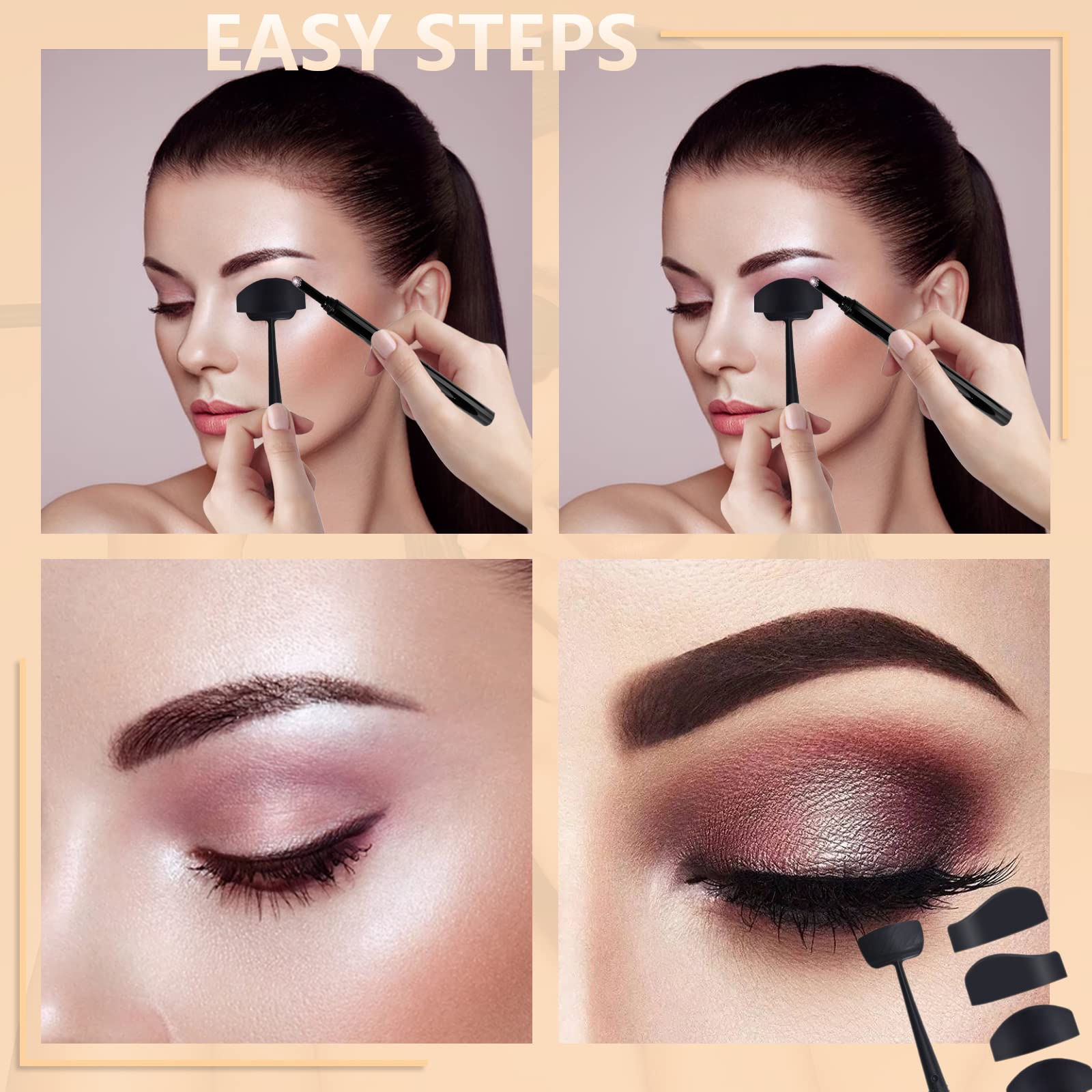 Eyeshadow Crease Line Kit, Cut Crease Tool, Easy Crease Line Kit for