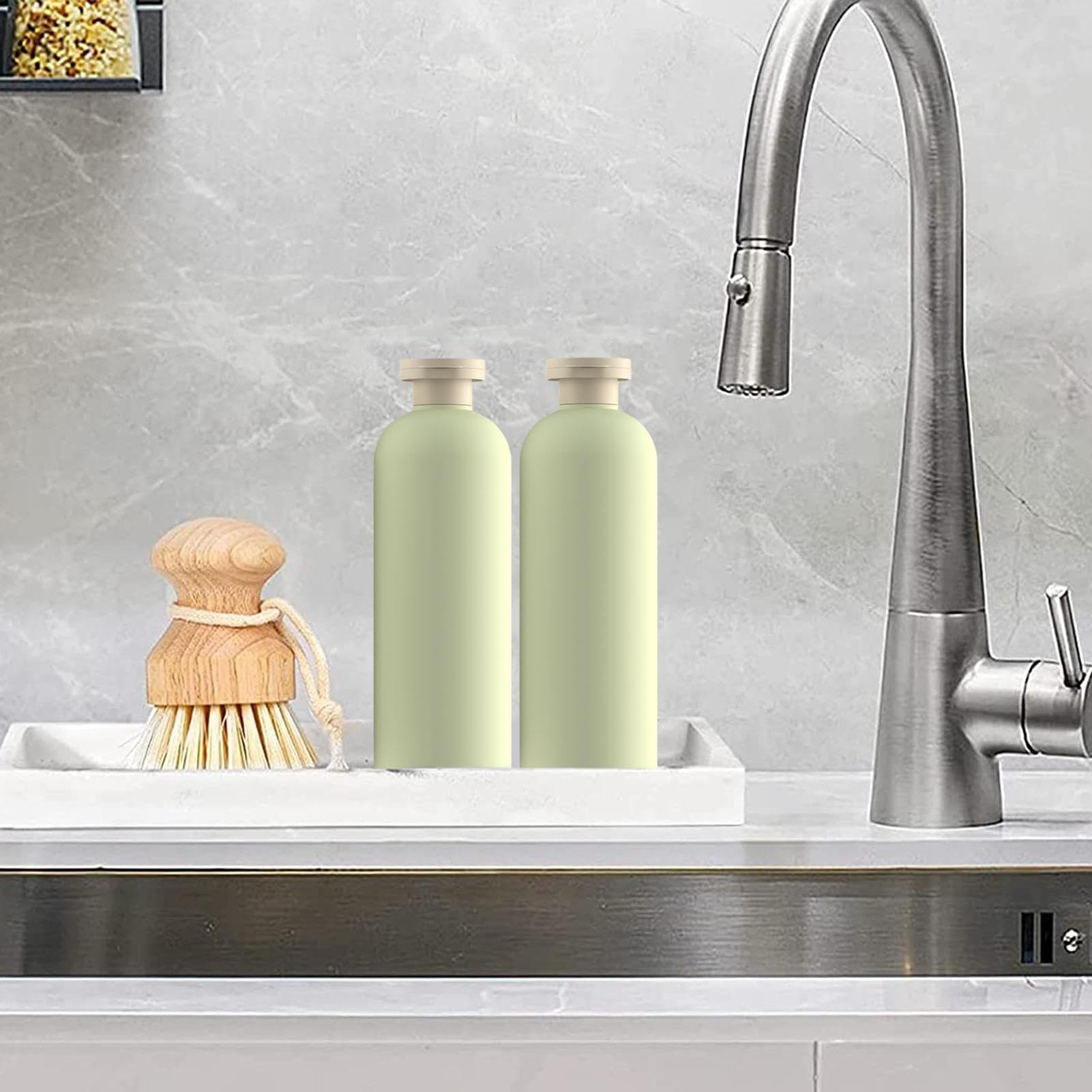 Travel Containers, Travel Shampoo and Conditioner Bottles, Squeeze Bottles with Caps, Leak Proof Toiletries Bottles Refillable, Reusable Portable Conditioner Bottles for Lotion, Multi Size