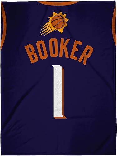 Miniatura 2 de Sleep Squad Phoenix Suns Devin Booker - Manta de felpa Raschel de 60 x 80 pulgadas