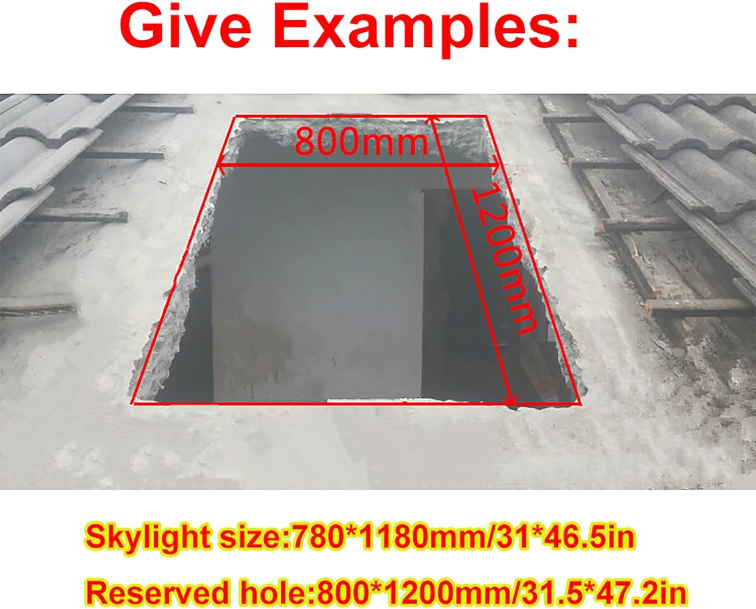 Roof Window and Skylight Basement Daylighting Door Multi-Angle Roof Viewing Aluminium Window, Sloped Flat Roof Skylight Cover Attic Sun Room Underground Lighting Well Window(98 * 98cm/38.6 * 38.6in)