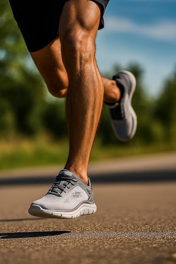 Amazon.com | Skechers Men's Track Broader Trainers, Gray