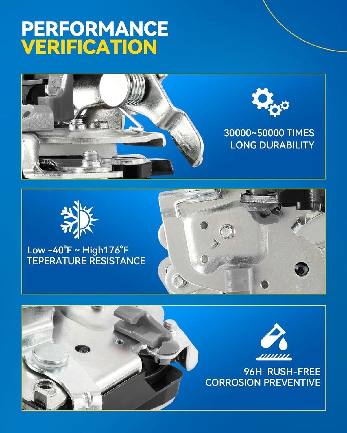 PHILTOP Door Lock Actuator Front Left Compatible with CR-V 2007-2011, OE Door Lock Latch Actuator Replace#DLA1728 937-571
