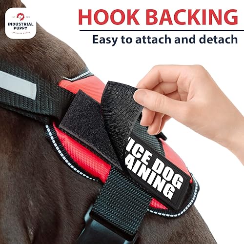 Miniatura 5 de Parches para gancho y bucle de arnés de perro de servicio parche de emotional support durante el adiestramiento de perros de servicio y perros para