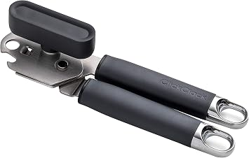 ClickClack Can Opener, Stainless Steel Head, Non-Slip Nylon Handle