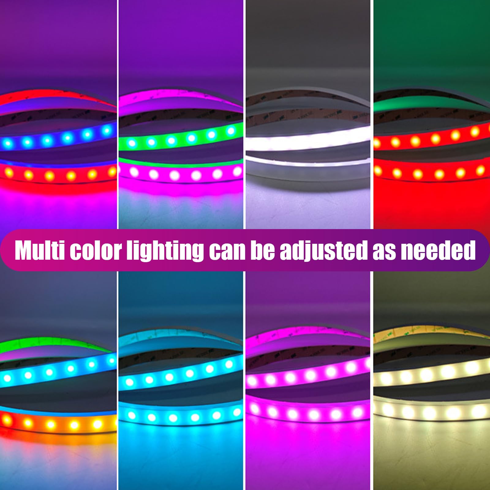 Striscia LED neon 5050, striscia LED RGB fai da te, striscia luminosa al neon, retroilluminazione PC, sincronizzazione con colore dello schermo, illuminazione LED USB (per monitor Pc da 34
