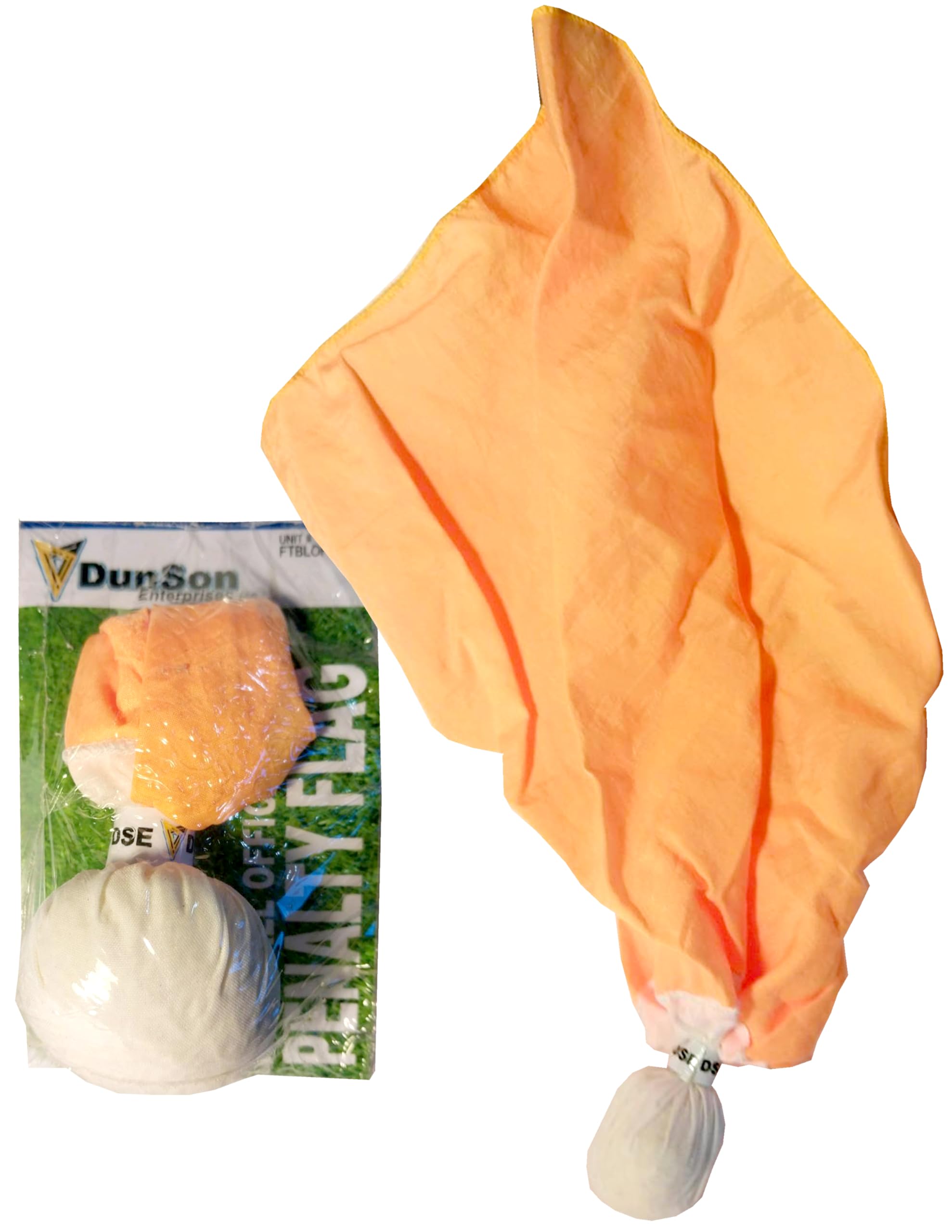 DSE Football Official's Referee Penalty Flag with Yellow Flag and White End