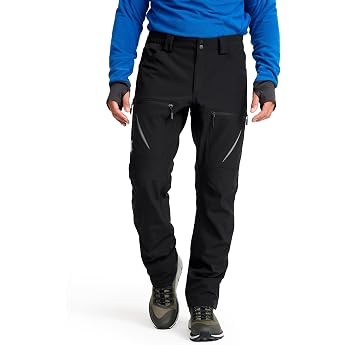 RevolutionRace Hiball Softshell Pants for Men Outdoor Trousers for Hiking