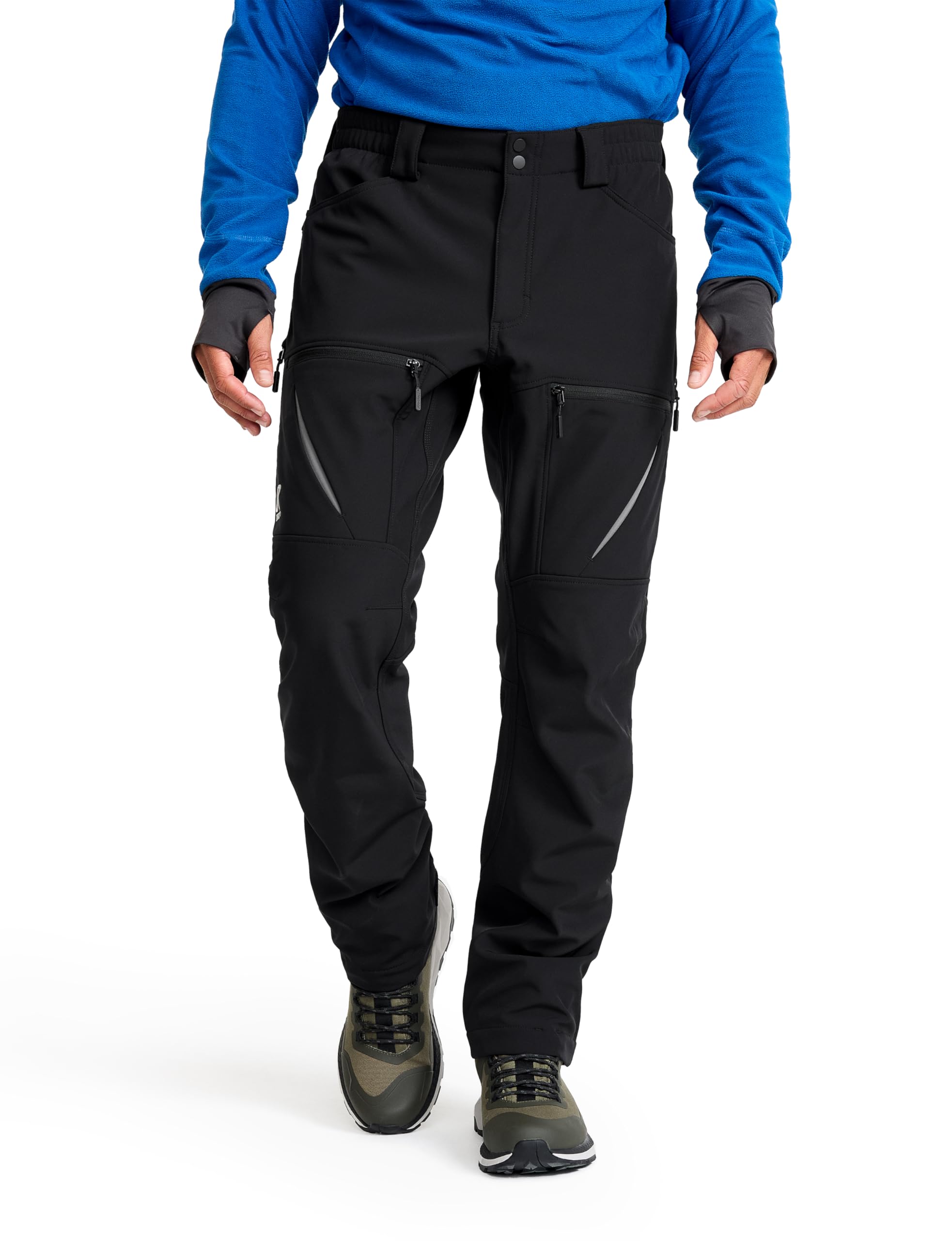 RevolutionRace Hiball Softshell Pants für Herren, Outdoor Hosen für Wandern