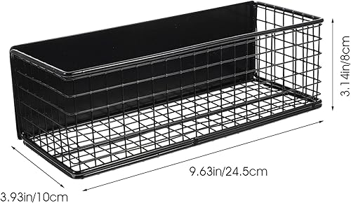 Miniatura 2 de OUNONA Cesta de almacenamiento magnética de malla de alambre, bandeja de escritorio, organizador de oficina para refrigerador, microondas, horno,