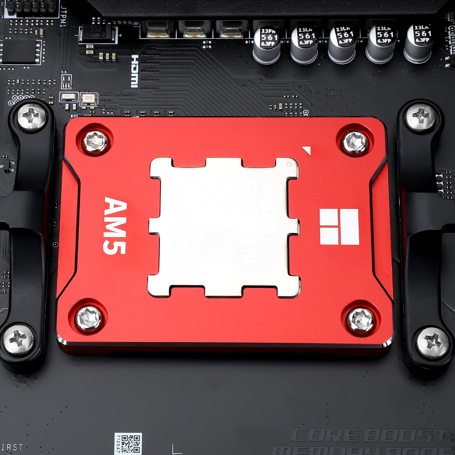 Thermalright, telaio di contatto per CPU con fibbia anti-flessione per kit di telaio sicuro AM5, rosso
