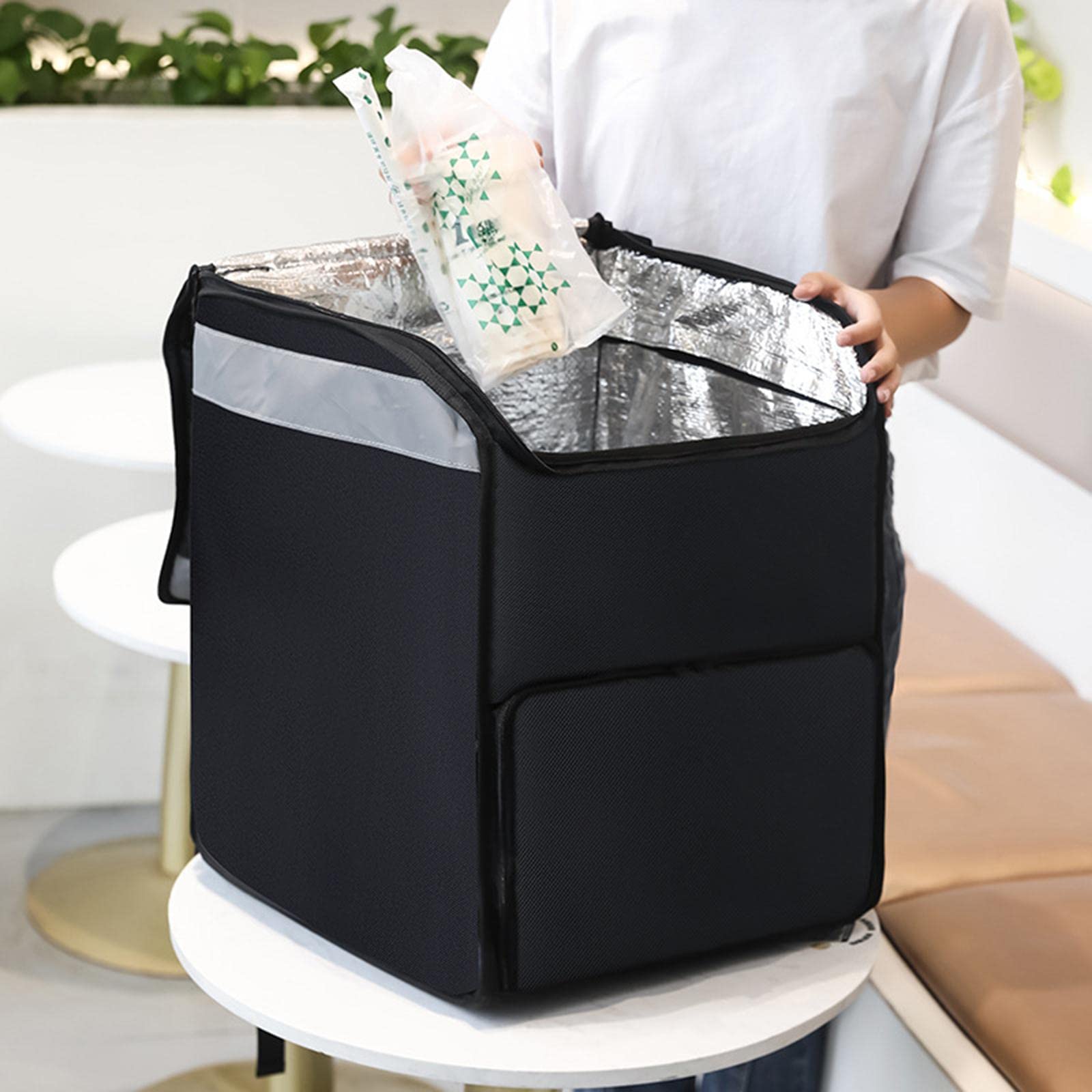perfk Zaino per La Consegna di Cibo Borsa Termica per Alimenti per Picnic in Campeggio All'aperto