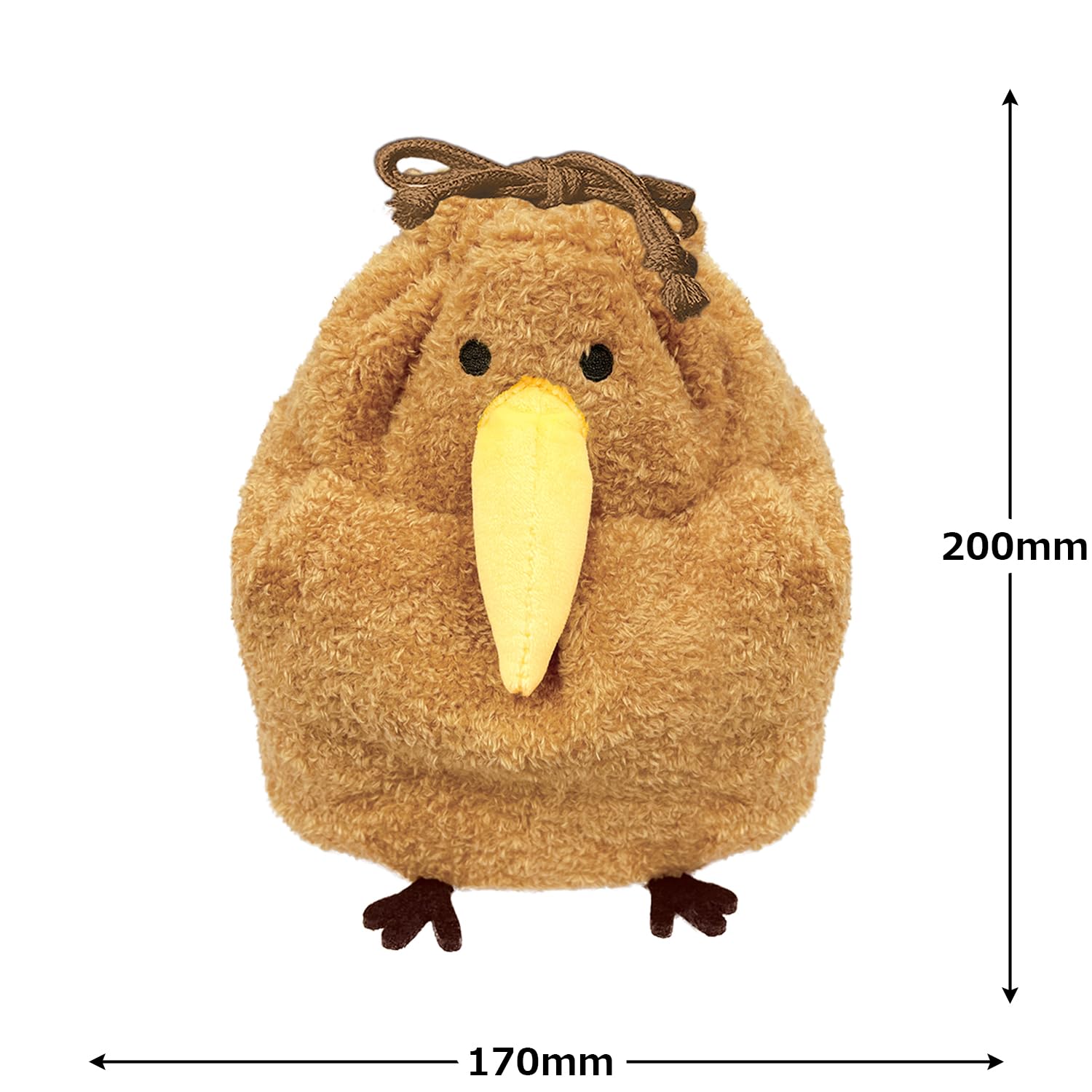 Amazon.co.jp: レアアニマル ぬいぐるみ巾着 キーウィー : ファッション