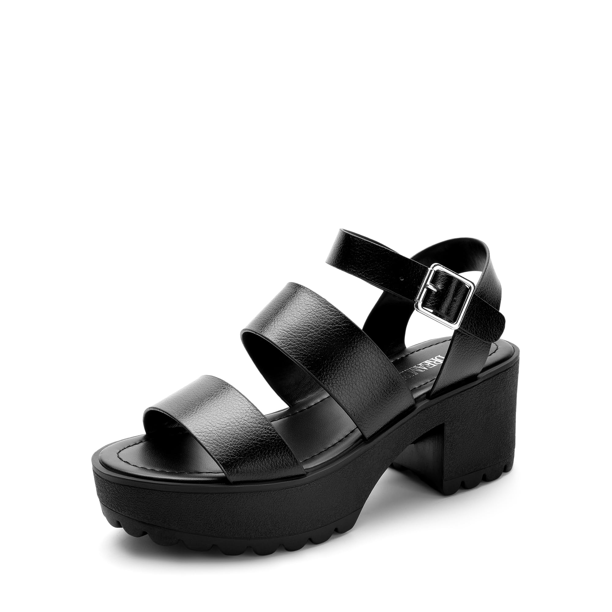 DREAM PAIRS Platform Heels for Women Lightweight Chunky Open Toe Stylish Comfortable Fisherman Sandals with Adjustable Ankle Strap