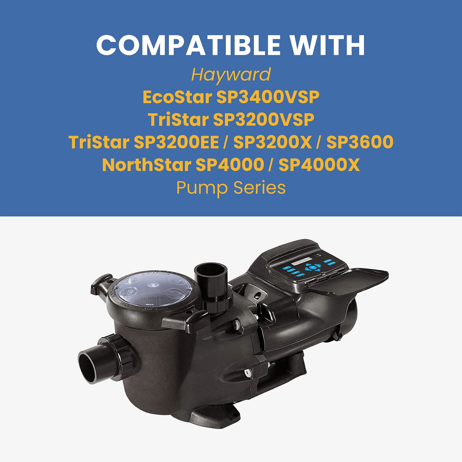 SPX3200UNKIT - Kit de repuesto para conectores de unión para series Hayward Tristar SP3200VSP y Northstar SPX4000 y SP4000X, apto para bombas Hayward EcoStar y filtros de cartucho SwimClear