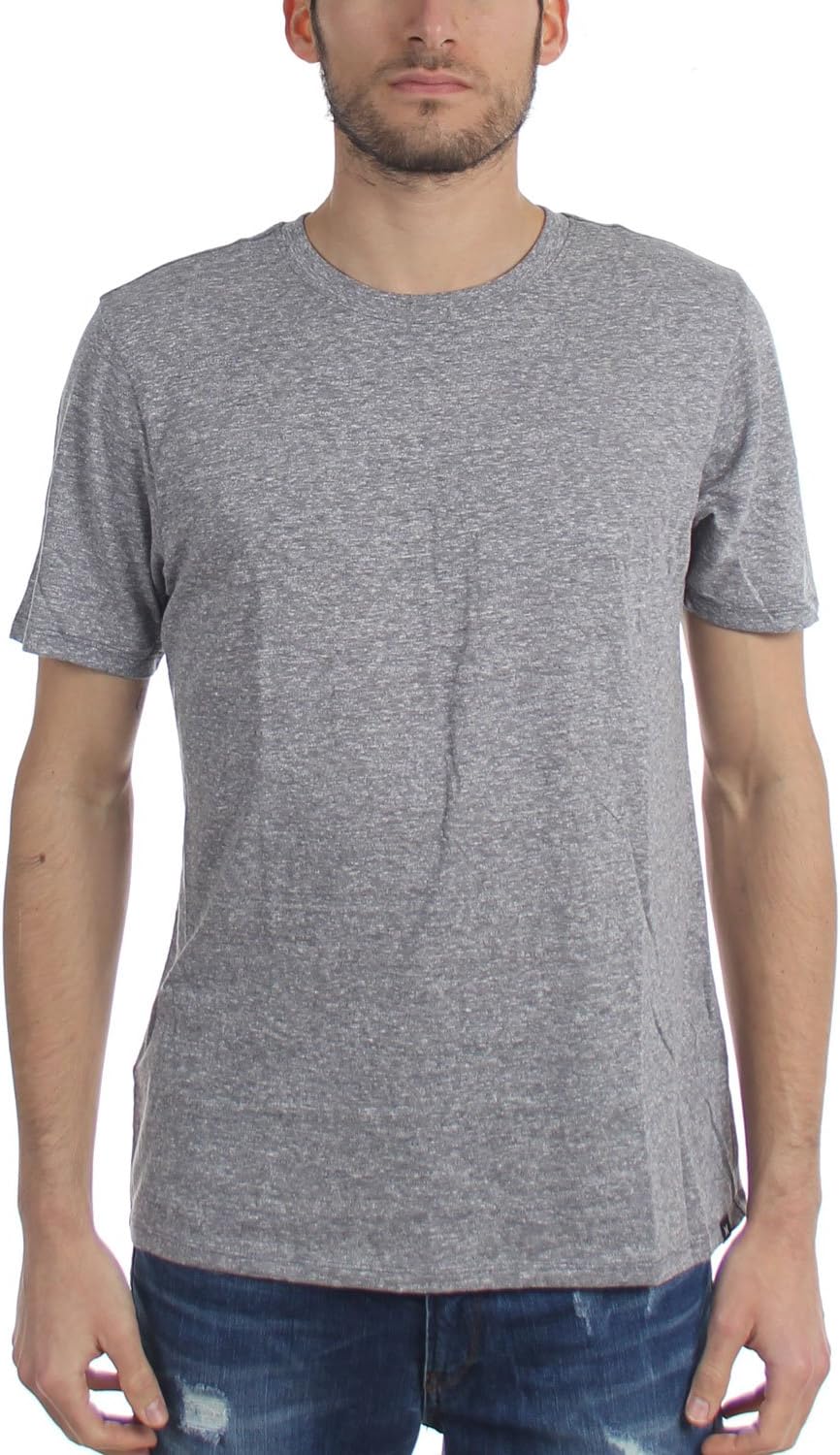 New Hurley Men's Staple Tri- Blend Ss Crew Tee Crew Neck Short Sleeve Blue