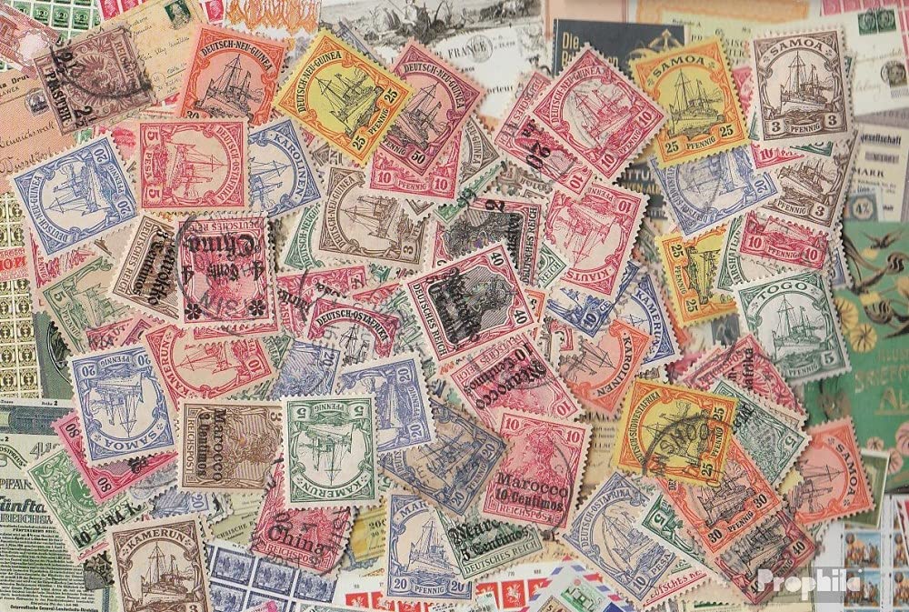 Prophila Collection alemán. Colonias/Auslandspostämter 250 Varios Sellos con Auslandspostämter (Sellos para los coleccionistas)