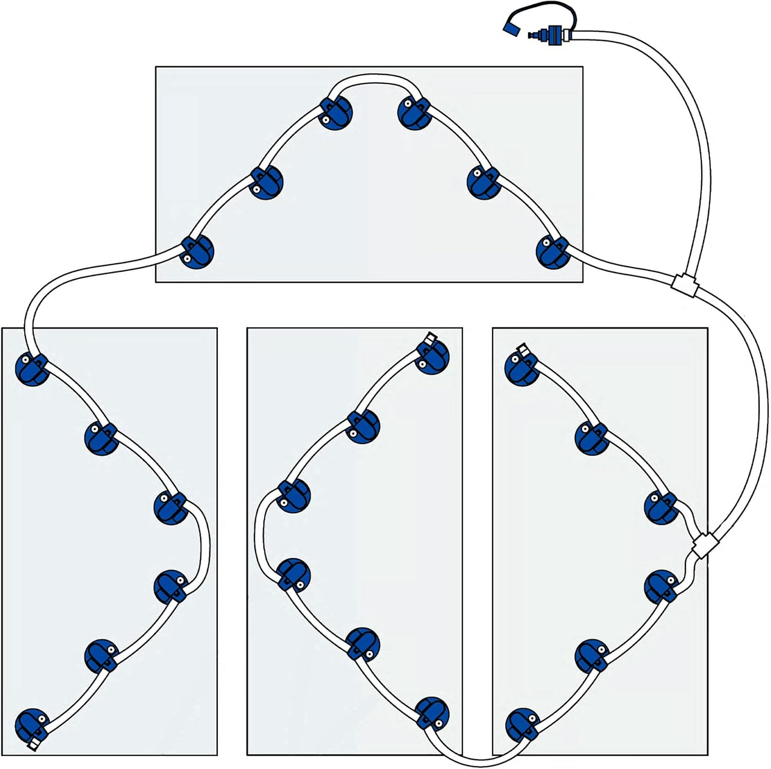 EZGO RXV Trojan T1275 (412v) Battery Watering System