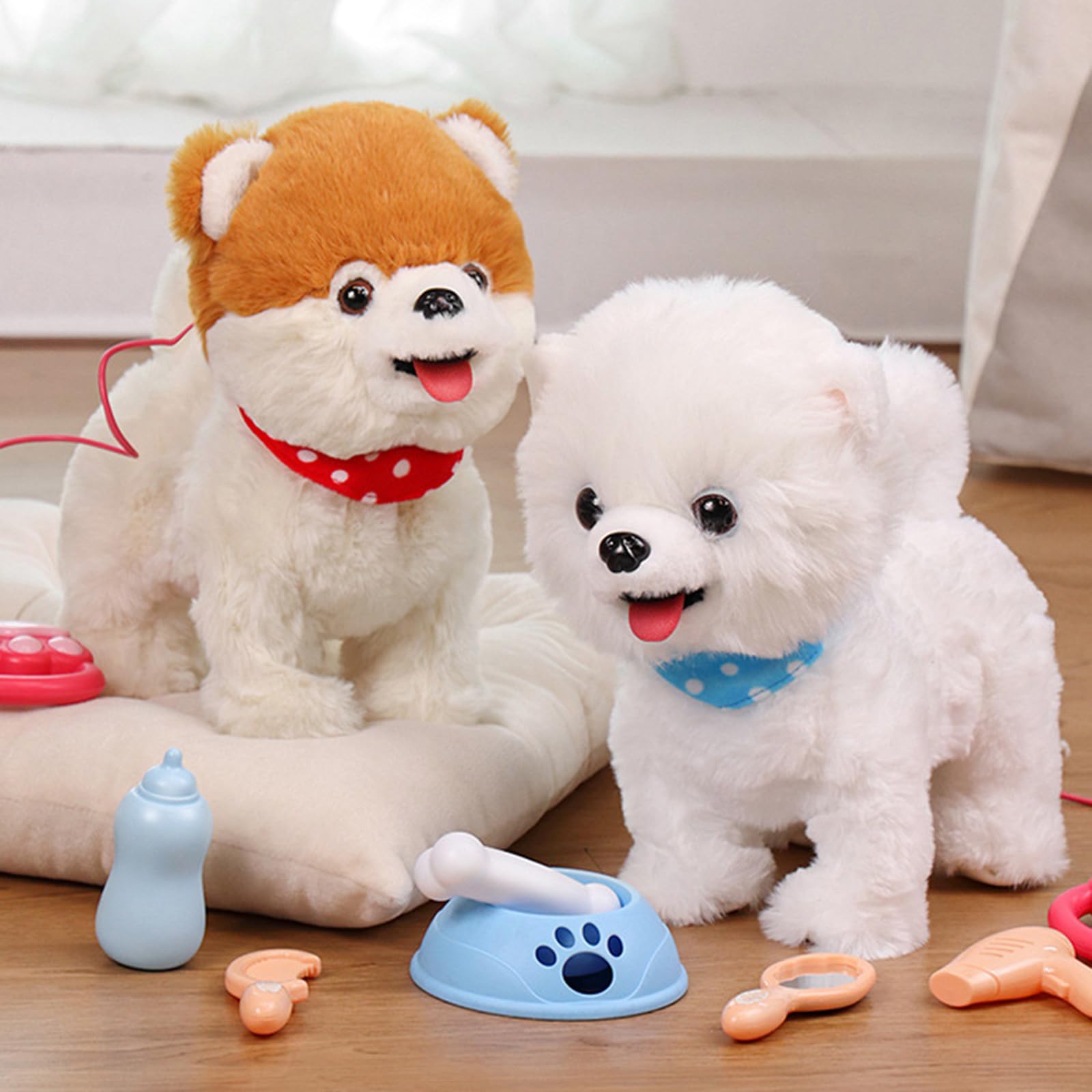 Creatura Peluche Animata con Effetti sonori e trasduttore Movimento Include Set Alimentazione da 6 Giocattolo educativo Peluche parlante in Movimento