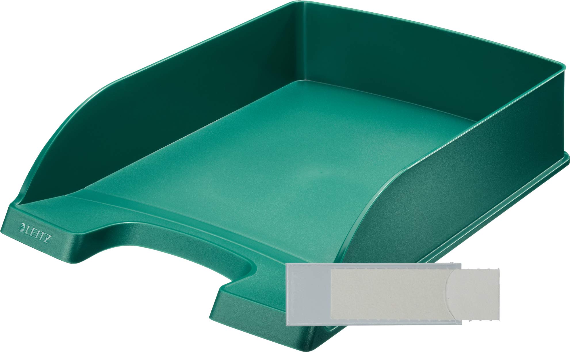 Leitz Plus Standard Briefkorb, A4 (‎Grün, 10 - Pack + Schildchen)