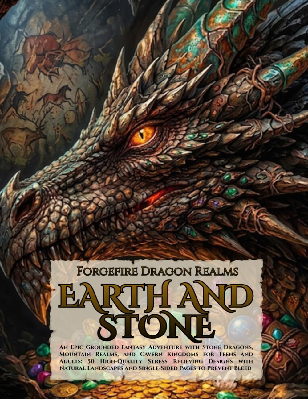 Forgefire Dragon Realms: Earth & Stone: An Epic Grounded Fantasy Adventure with Stone Dragons, Mountain Realms, and Cavern Kingdoms for Teens and ... Natural Landscapes and Single-Sided Pages
