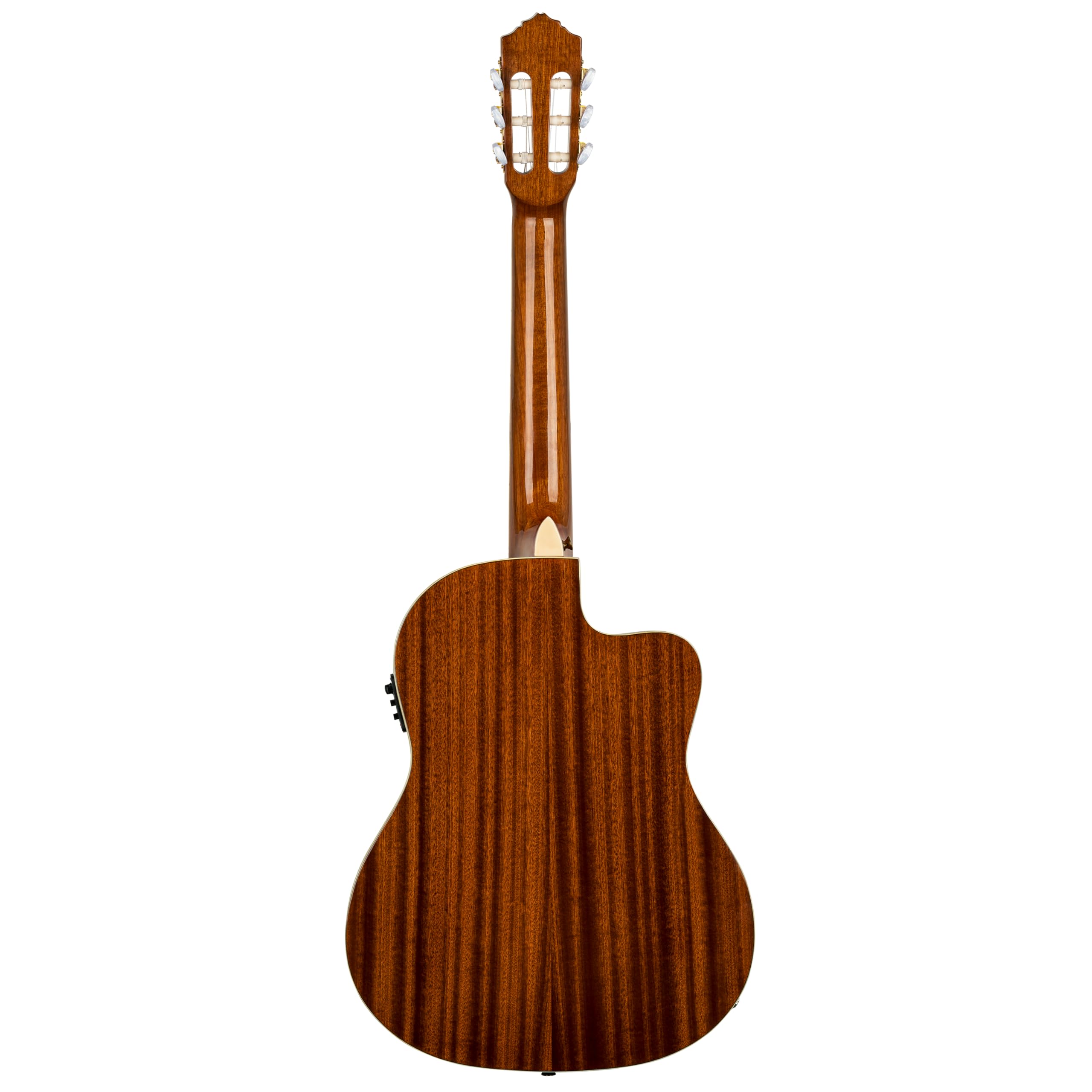 Ortega Guitars Family Series Pro - Guitarra de concierto para zurdos (electroacústica, abeto y caoba, incluye funda (RCE141NT-L)