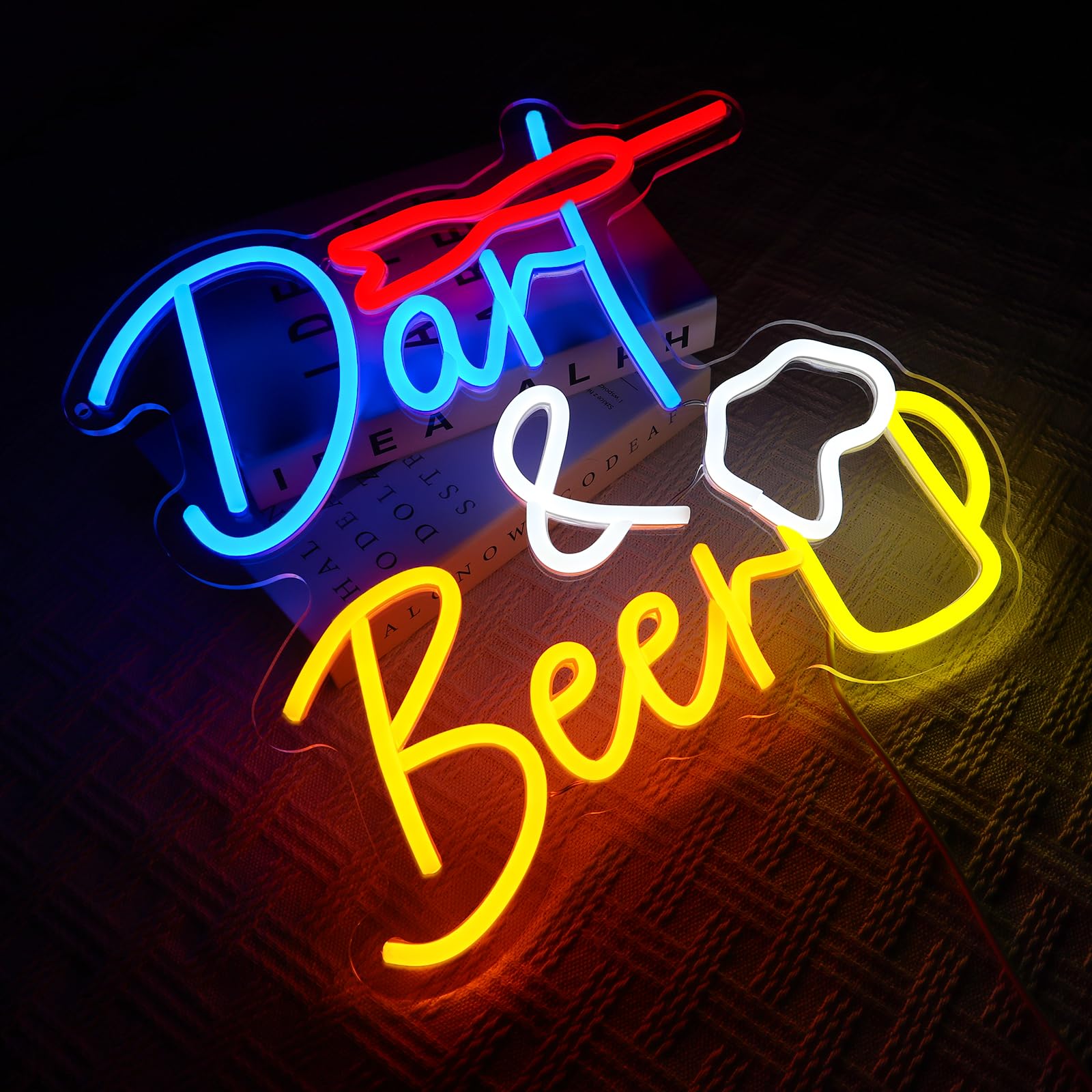 FINOTI darts neon sign game room darts neonlicht mancave bar party kinderkamer lichtgevend bord led-bord thuis kunst wanddecoratie usb met schakelaar FINOTI darts neon sign game room darts neonlicht mancave bar party kinderkamer lichtgevend bord led-bord thuis kunst wanddecoratie usb met schakelaar