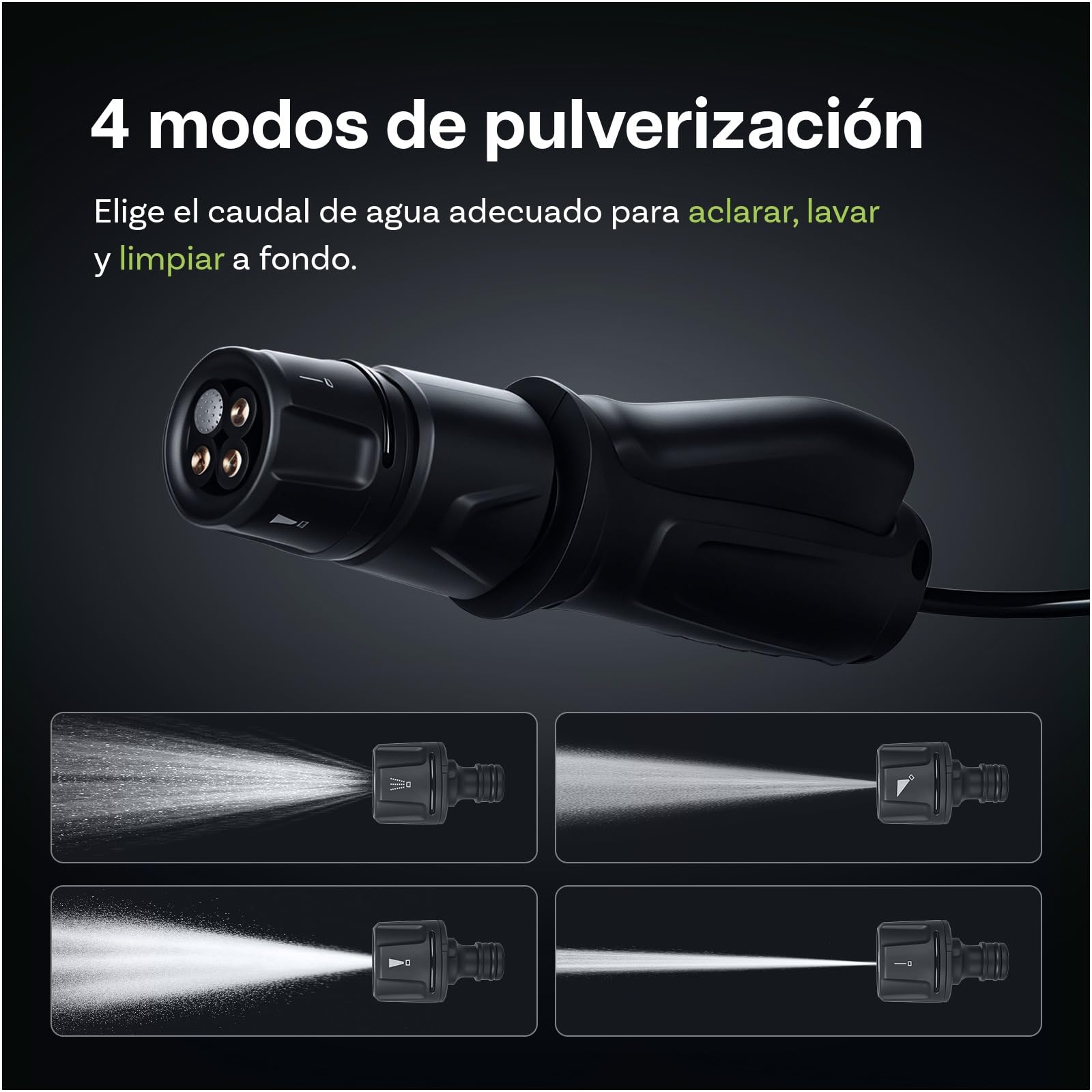Hidrolimpiadora Portátil Plegable con Depósito de Agua 12L de WanderS – Inalámbrica, Ruedas, Boquilla 4 en 1 y Función de Pulverización Eléctrica – para Coche, Camping, Jardín, Mascotas y Hogar