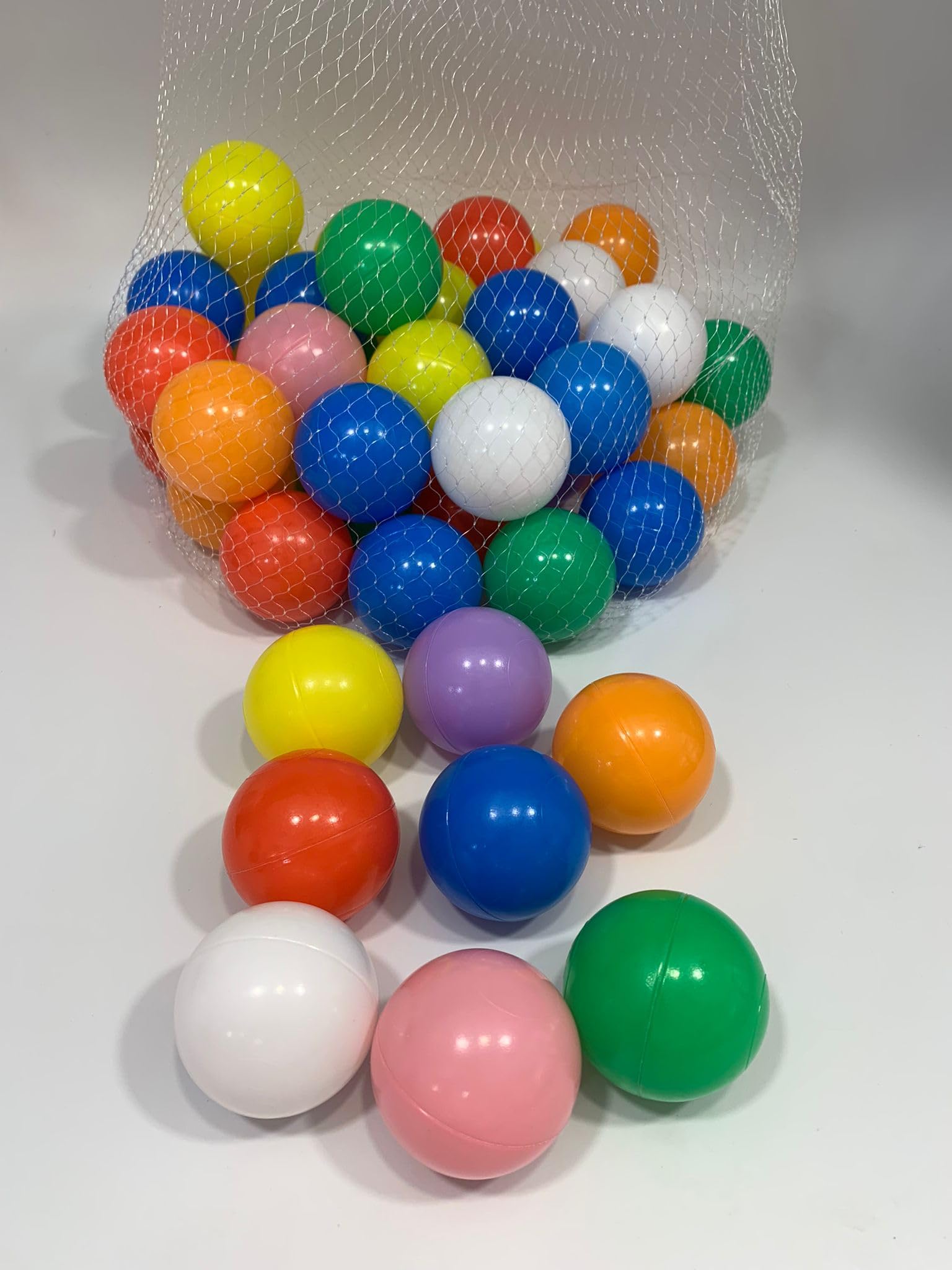 Genérico Bolas Piscina Infantil, Bolas Bebe, Bolas Parque Infantil, Pelotas para Niños 5,5 centímetros, 100 Unidades, Multicolor (100, Multicolor 2 5,5CM)