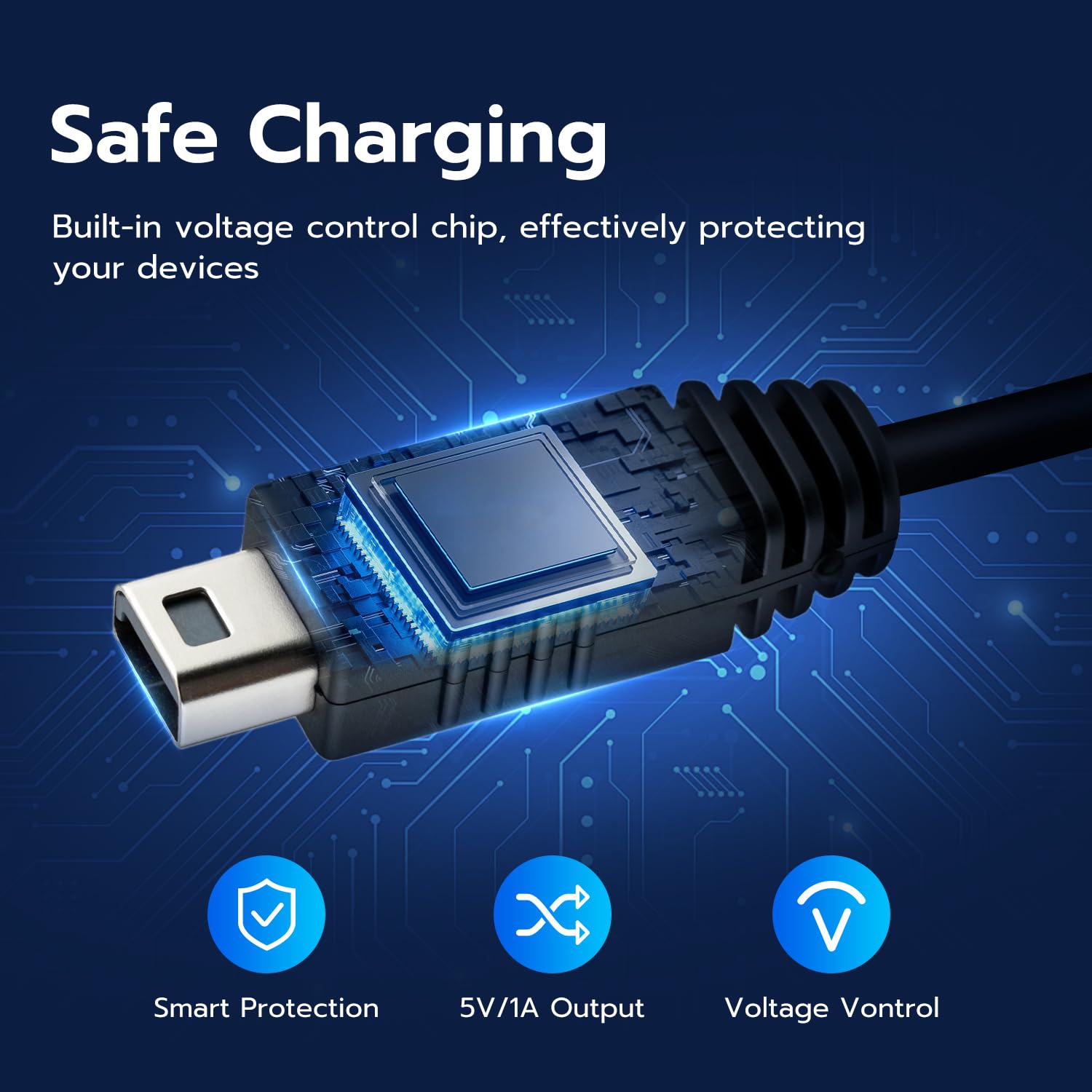 Mcbazel 6 in 1 Charging Cable for PS Vita 1000, DS Lite, NDS, New 3DS XL, New 3DS, 3DS, 3DS XL, 2DS, NDSi, Wii U, GBA SP, PSP1000/2000/3000, Multi-Functional Charger Cord, Black 6 71GYkI