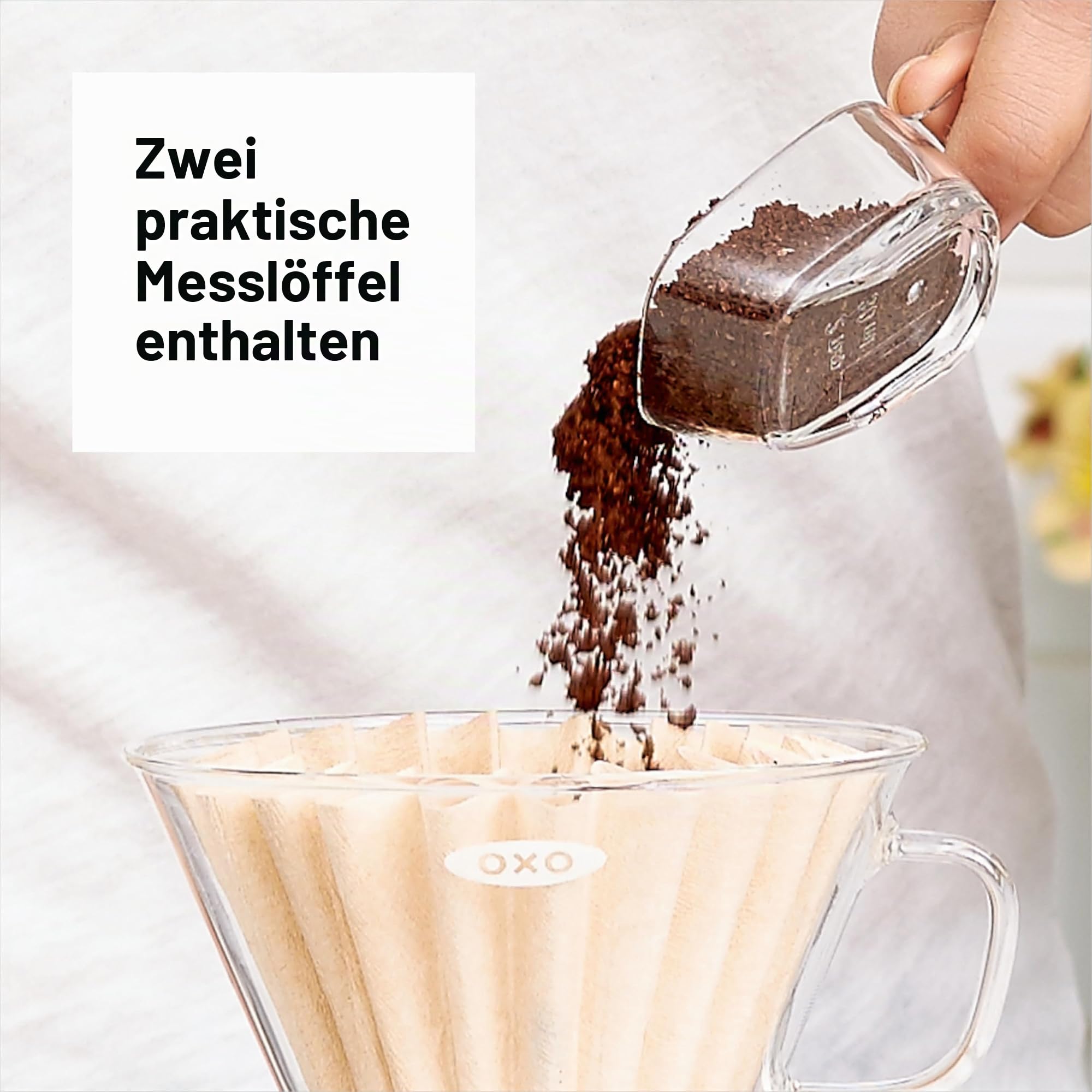 OXO Good Grips Pop Behälter mit Mini-Löffeln, Pistazie, limitierte Edition, 3 Stück