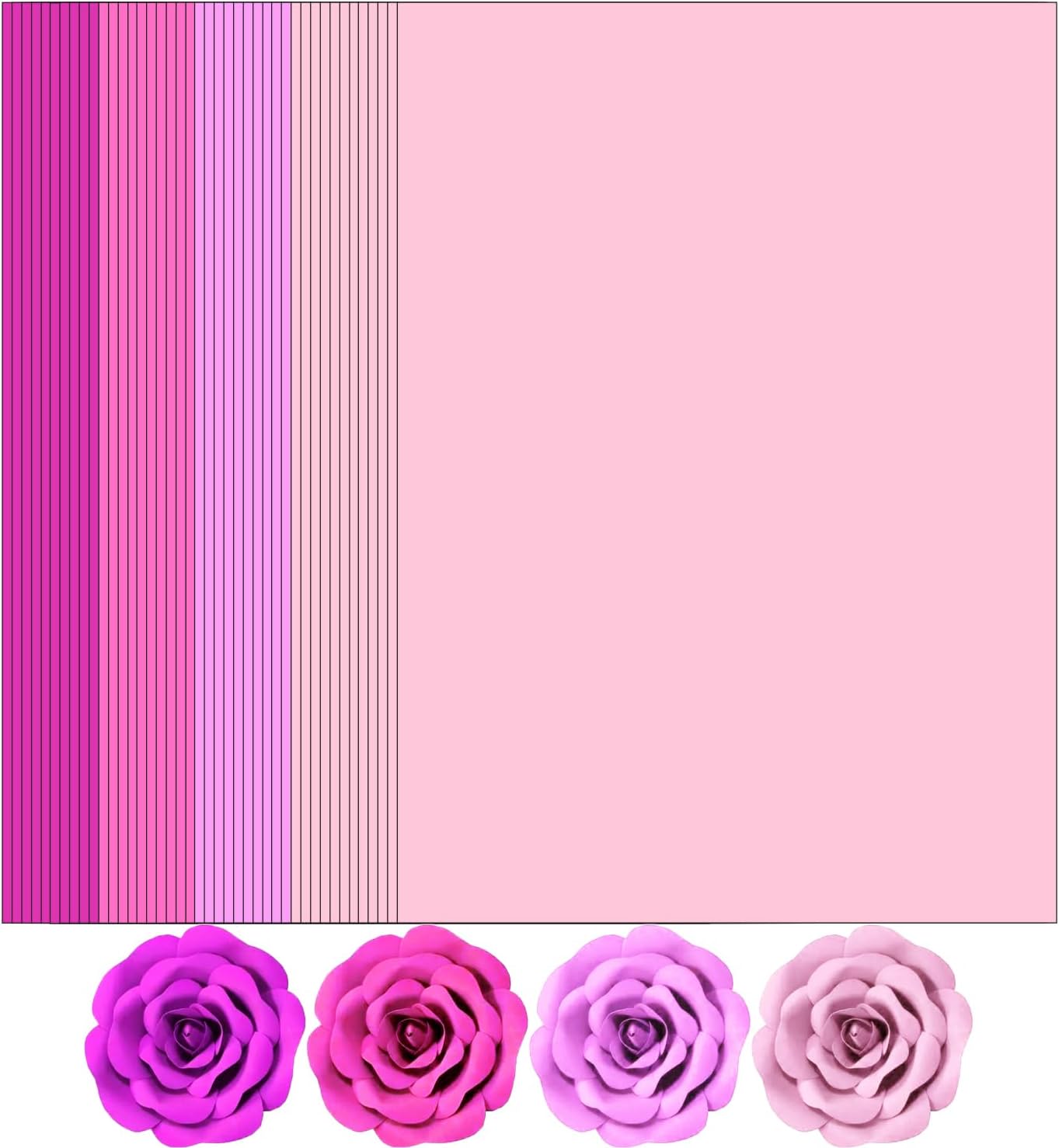 100 Sheets Pink Colored Cardstock, Art Kraft Cover Stock Paper, 65lb/175GSM for Card Construction Making, Scrapbooking, Printing, Quilling and Crafts DIY 4 Shades, 25 Sheet Each Color