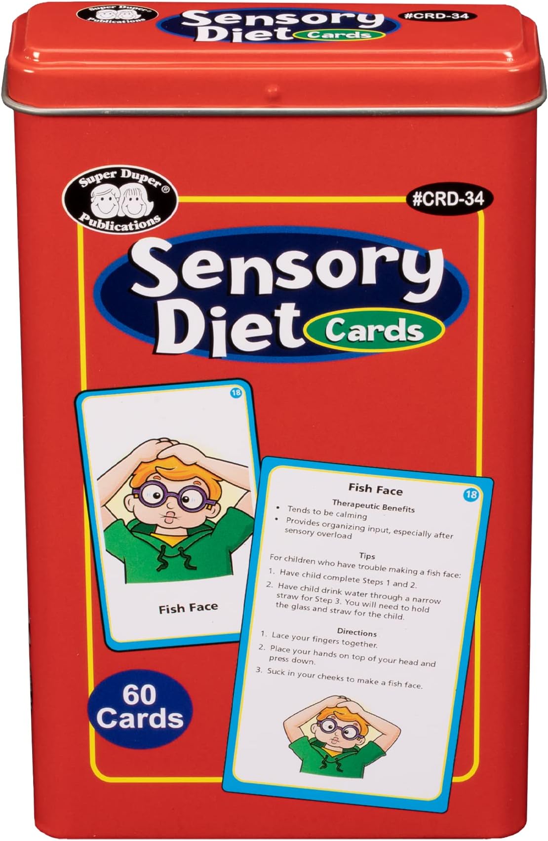 Super Duper Publications | Sensory Diet Flash Cards - Revised | Behavior and Body Awareness Fun Deck | Regulate Emotions | Educational Materials for Children | Occupational Therapy