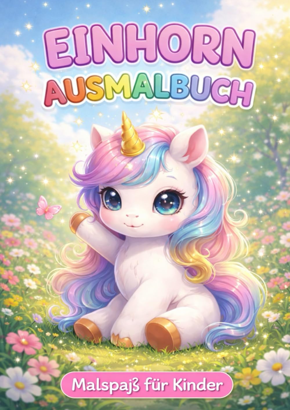 Mein Einhorn-Ausmalbuch: Niedliche Ausmalbilder für Kinder ab 4 Jahren