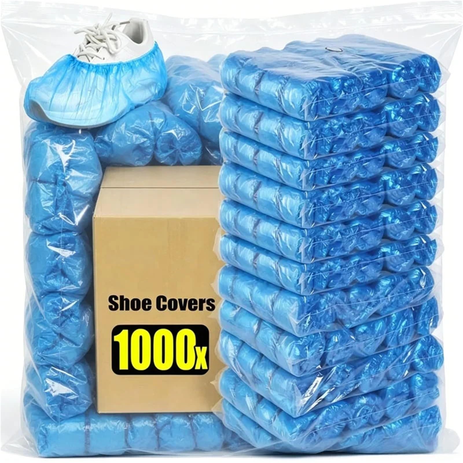 Copriscarpe Copriscarpe impermeabile da 100-1000 pezzi antiscivolo in plastica imbottito in PE for interni antipioggia(400pcs)