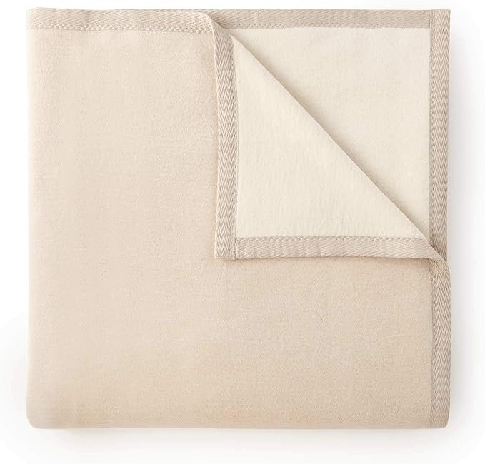 Peacock Alley Favorite Luxury Reversible Cotton Blanket for