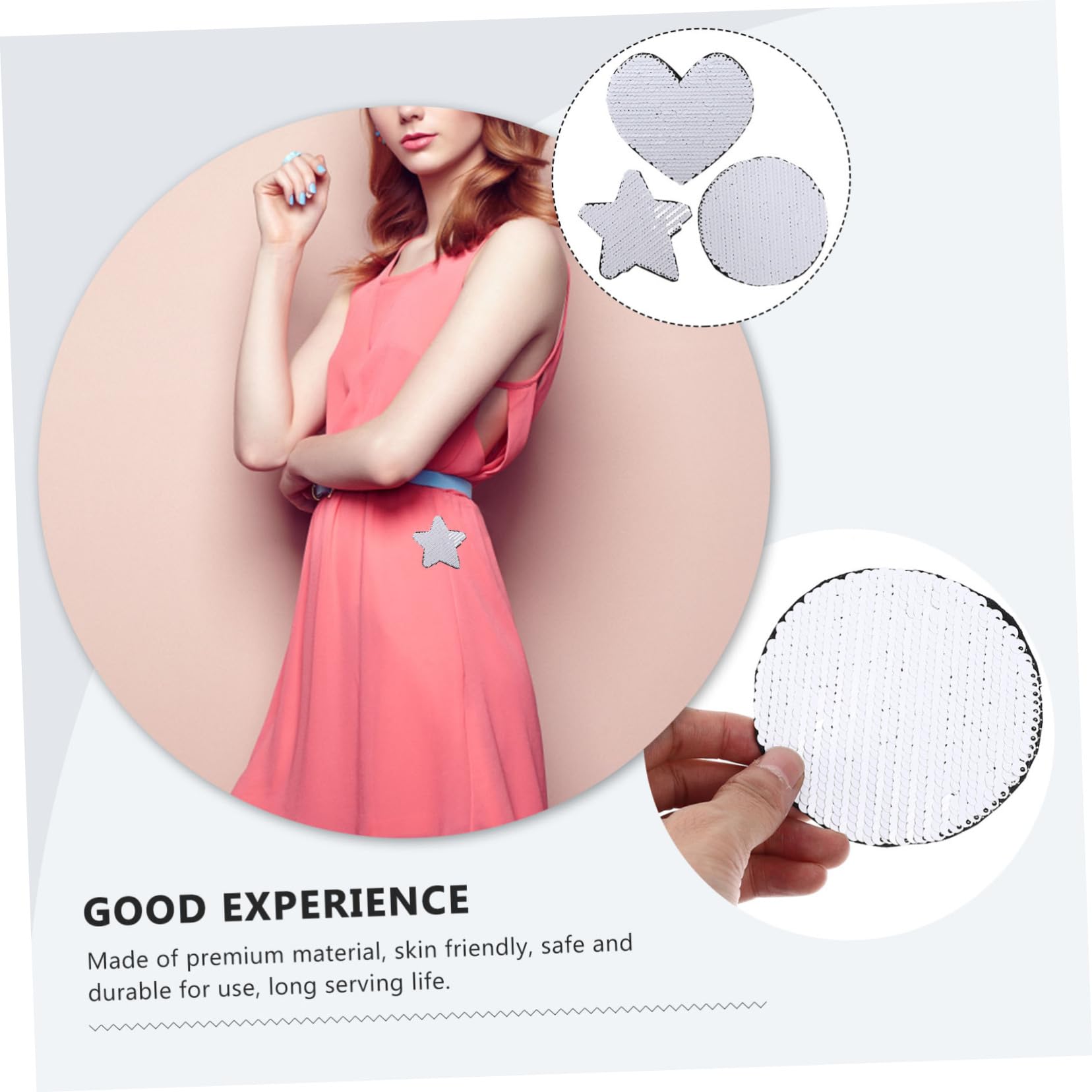 ARTIBETTER 5 Set Toppe Glitter Per Abbigliamento Patches Con Paillettes Per Riparazione E Decorazione Diy Applicazioni Per Jeans Borse E Altro 3 Pezzi * 5