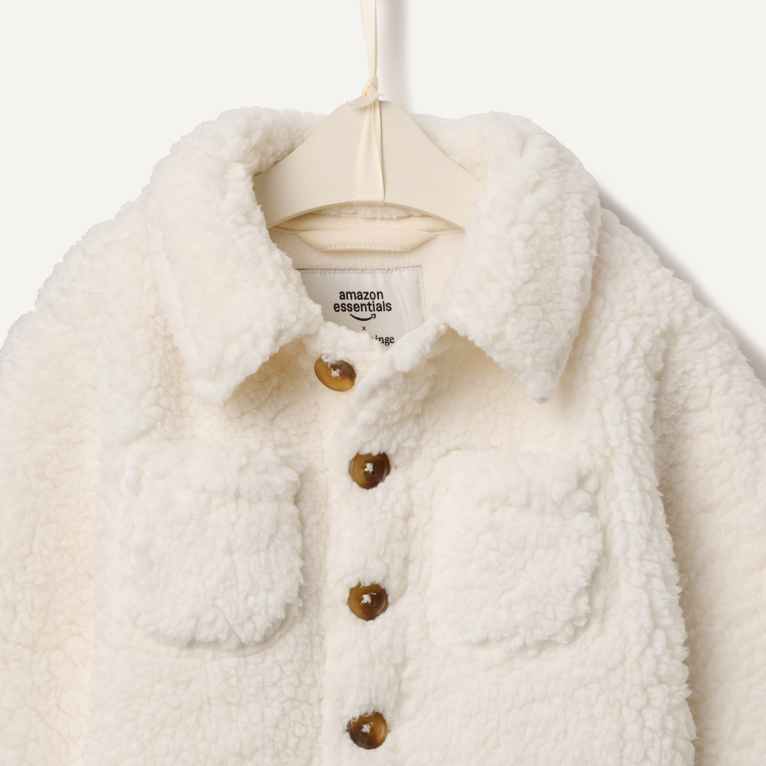 Amazon Essentials x Sofia Grainge Veste Surchemise Sherpa Bébé Garçon