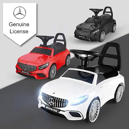 Miniatura 7 de POCO DIVO Juguete para montar con licencia Benz AMG auto de carreras para bebé andador 3 en 1 scooter deslizante para niños pequeños carrito de
