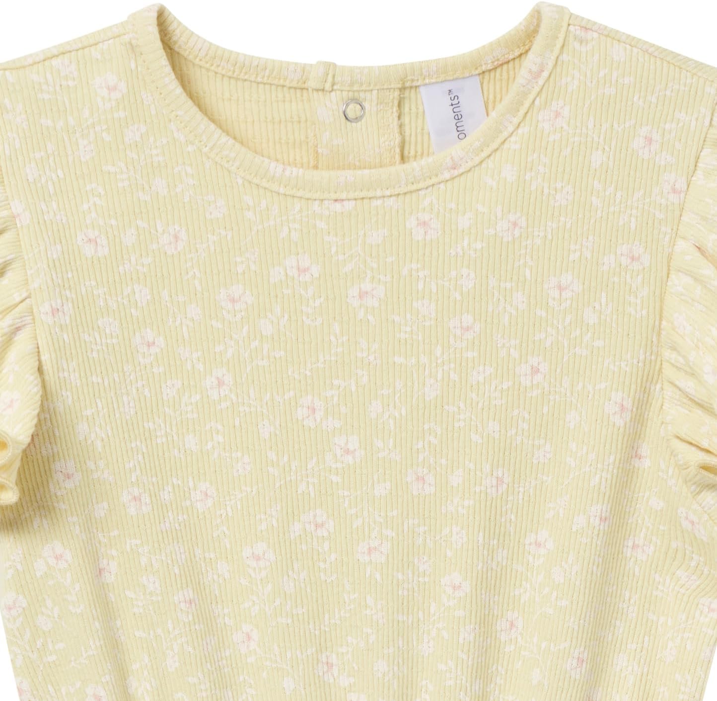 Modern Moments by Gerber baby-girls Flutter Sleeve Romper - Image 2