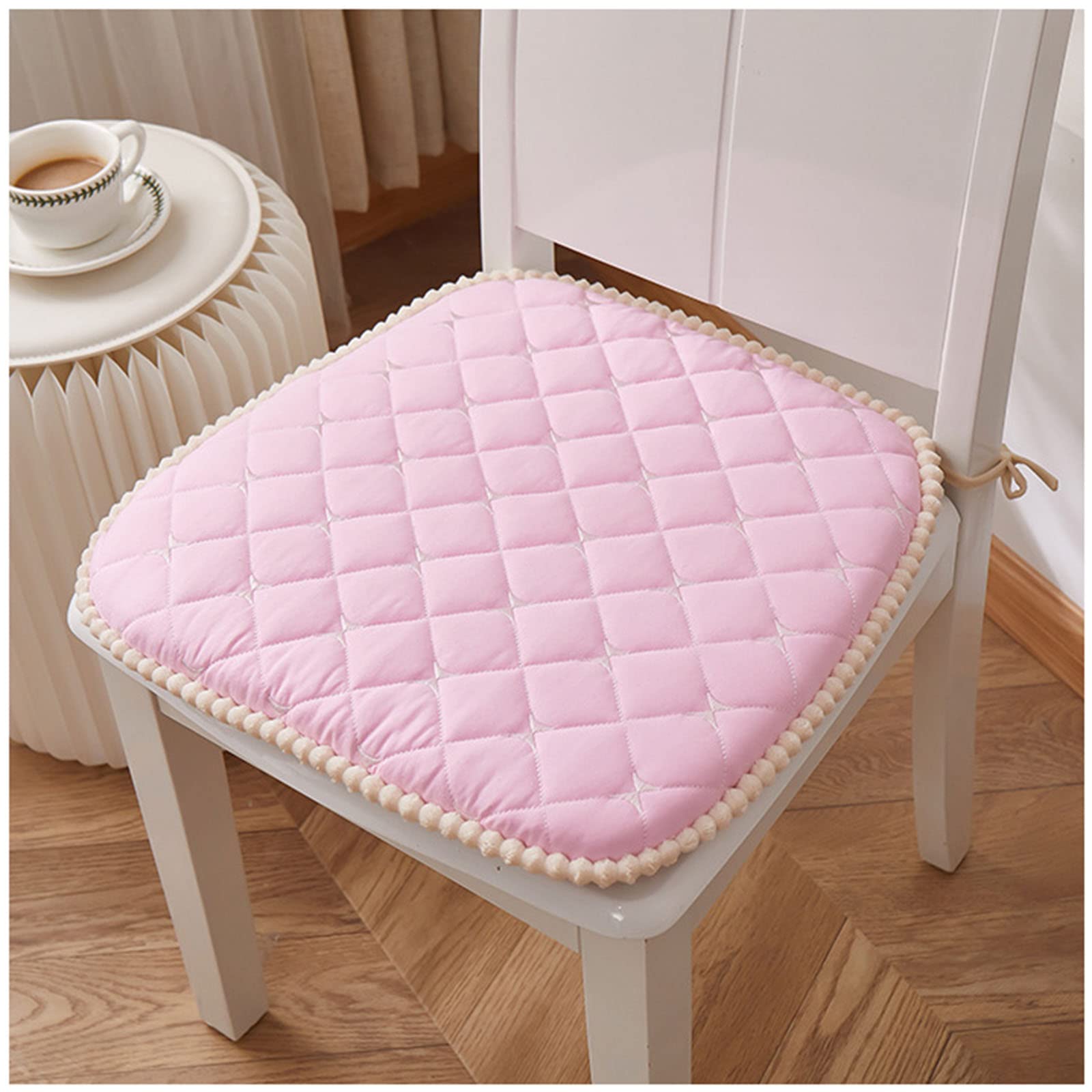 Cojines de asiento de espuma de memoria ergonómicos y desenfundables para sillas de comedor
