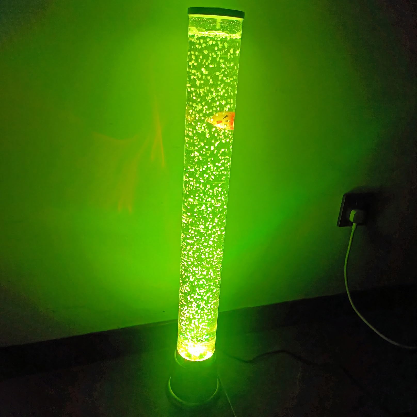 Bubble Fish Lampa Do Akwarium Autyzm Sensoryczna Lampka Nocna LED Fish Tank Lampka Nastrojowa Pokój Dziecięcy Świetlówka 2,5 Stopy (30 Cali) 7 Zmiana Koloru