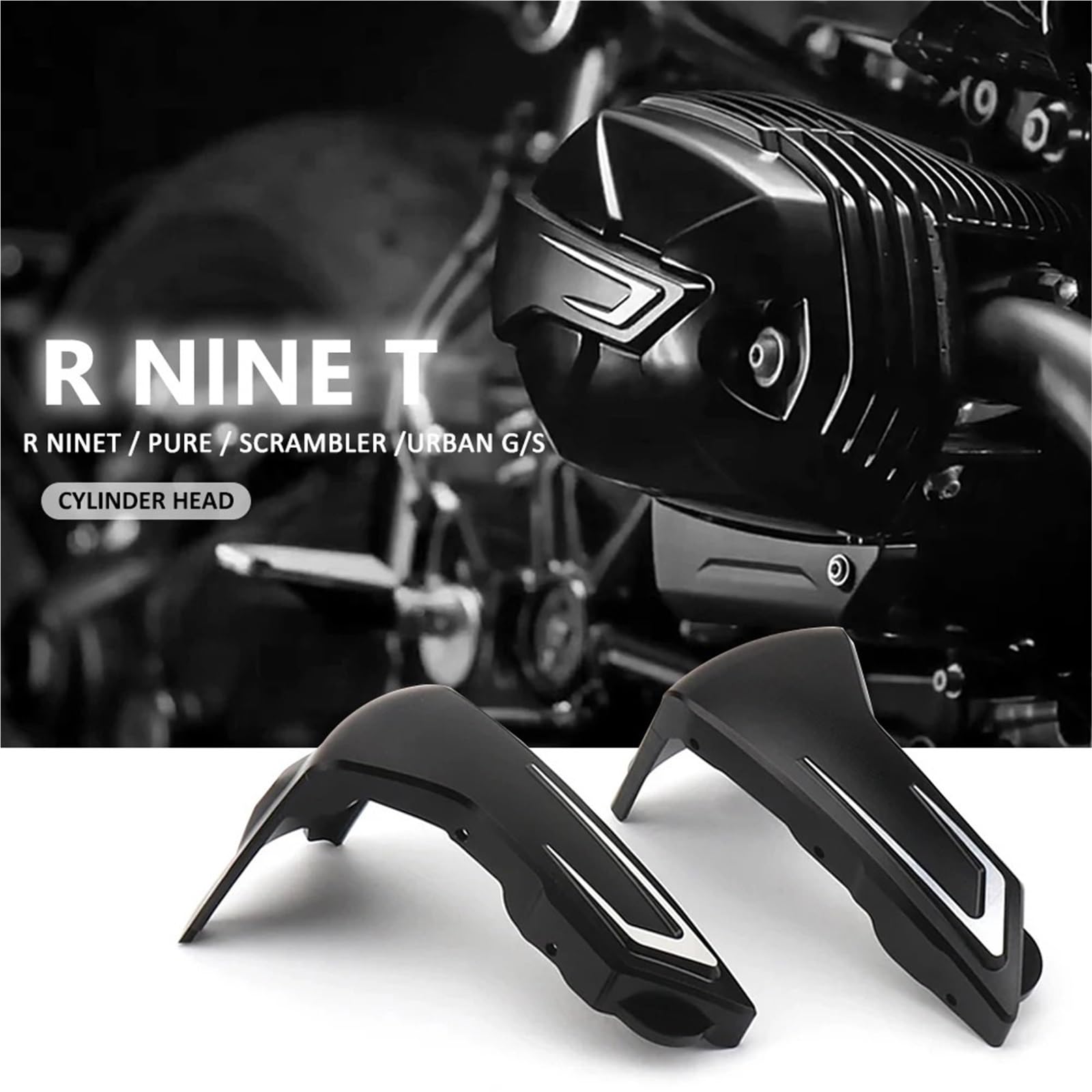 Motocykl Przednia Osłona Chłodnicy Pasuje do BMW R Nine T Rninet Scrambler RNINET Urban G/SR NINE T Pure Motorcycles Osłona cylindra silnika Ochrona głowicy(Gold)